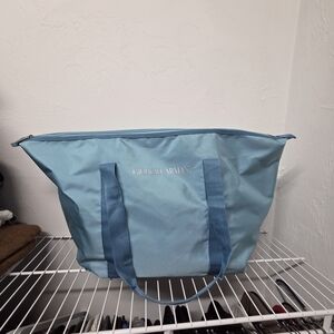 Giorgio Armani Light Blue Zippered Bag